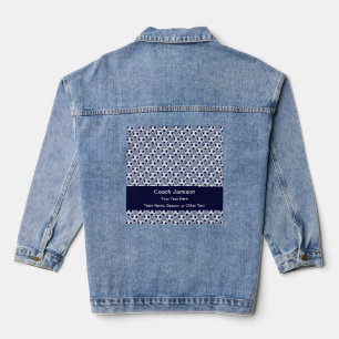 Thank You Soccer Coach Your Text Blue Denim Jacket