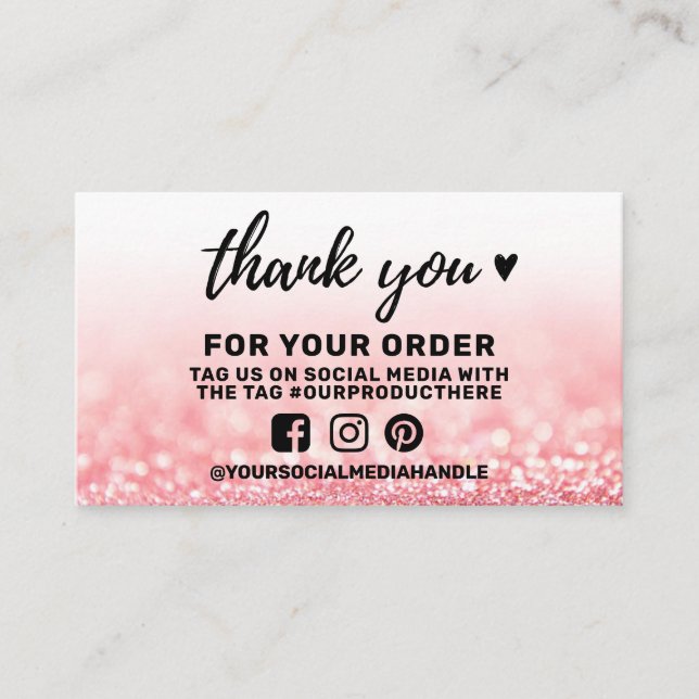 Thank You Social Media Insert (Front)