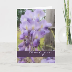 Thank You - Soft Focus Wisteria Card