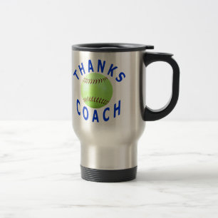 Thank You Softball Coach Gift Travel Mug