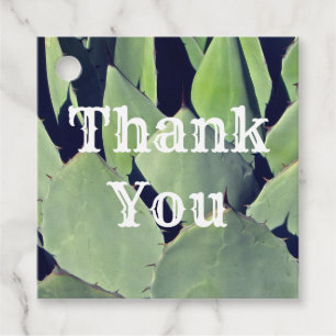 Thank You Southwestern Style Agave Appreciation Favour Tags
