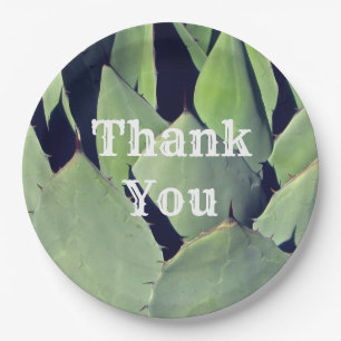 Thank You Southwestern Style Agave Appreciation Paper Plate