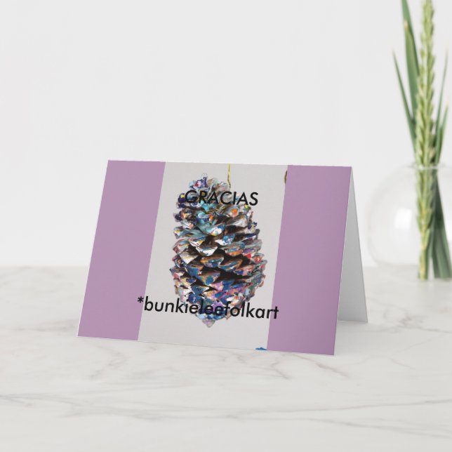 Thank you! SPANISH, Greeting Card; GRACIAS. CARD (Front)