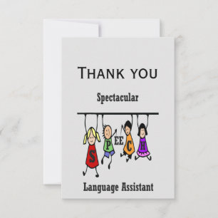 Thank You Spectacular Speech Language Assistant Card