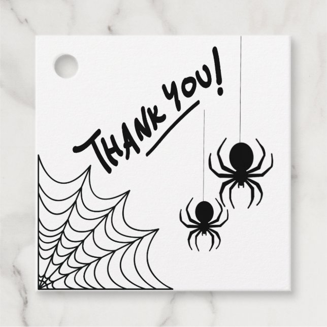 Thank you, spider  favour tags (Front)