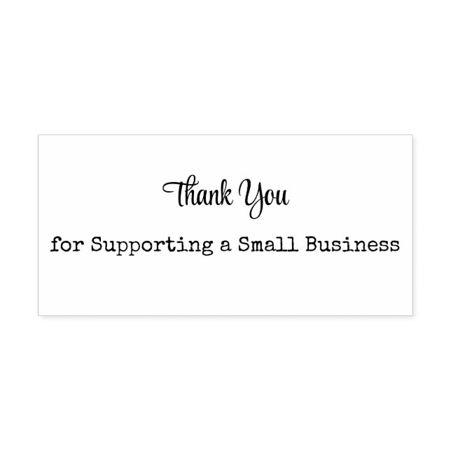 “Thank You” Star Accent Rubber Stamp (Design)