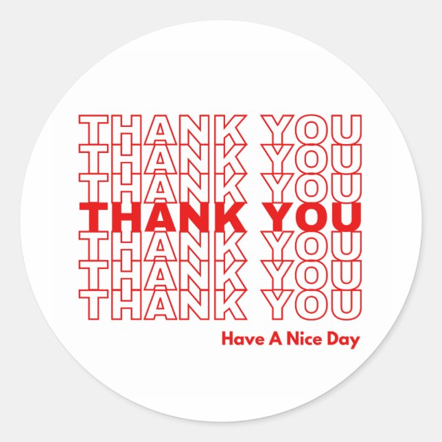 Thank You Sticker (Front)