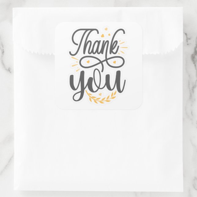 Thank you sticker (Bag)