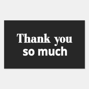 Thank you sticker