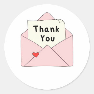 Thank you sticker