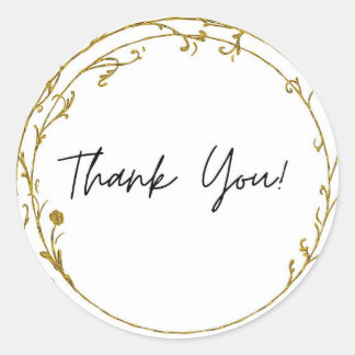 Thank you sticker