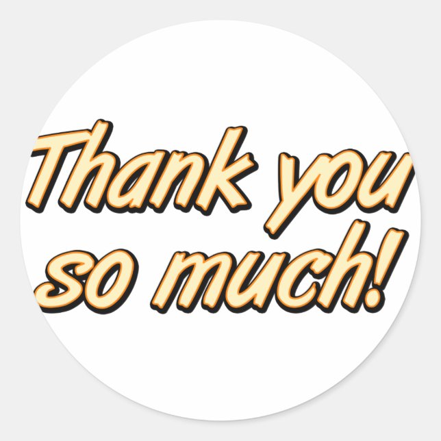 Thank You Sticker (Front)