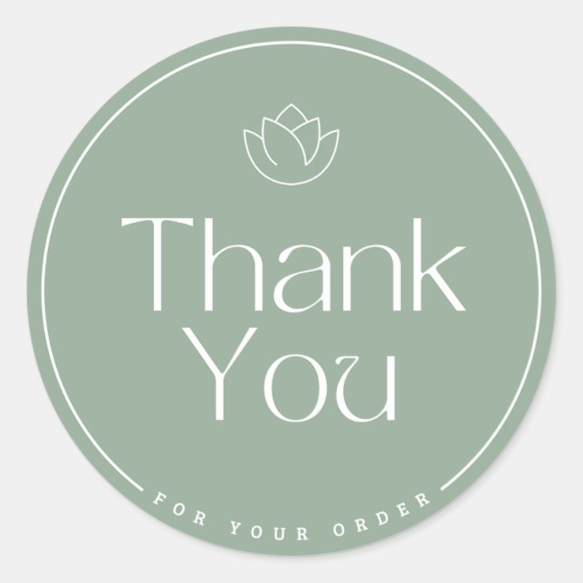 Thank you sticker  (Front)