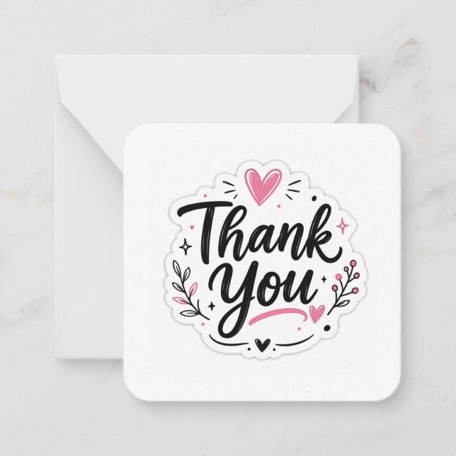Thank You Sticker Card (Front)