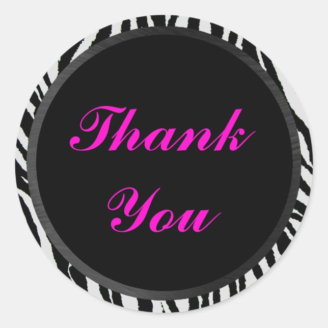 THANK YOU-STICKER CLASSIC ROUND STICKER (Front)