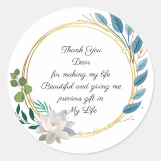 Thank You sticker design