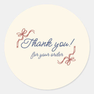 Thank You Sticker for Small Business Packaging