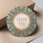 Thank You Sticker Vintage Art Nouveau Mucha<br><div class="desc">Art Nouveau Vintage wedding stickers by Alphonse Mucha in a floral, romantic, and whimsical design. Victorian flourishes complement classic art deco fonts. Please enter your custom information, and you're done. If you wish to change the design further, click the blue "Customize It" button. Thank you so much for considering my...</div>
