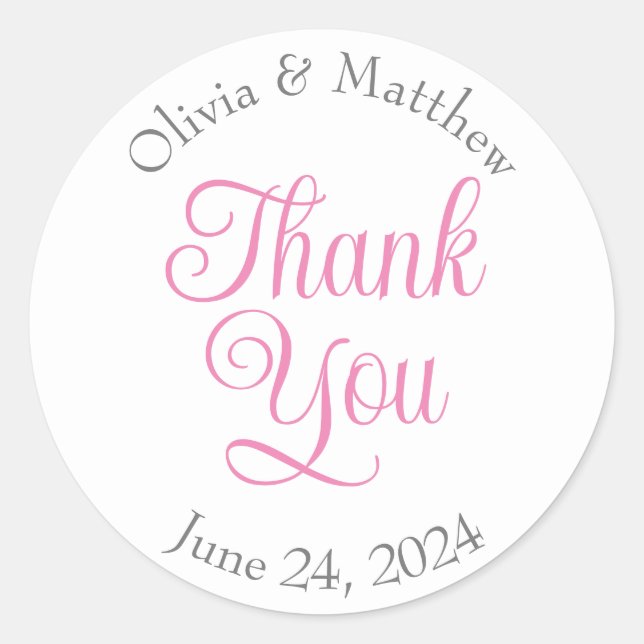 Thank you stickers (Front)