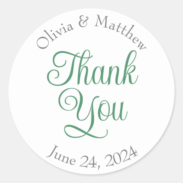 Thank you stickers (Front)