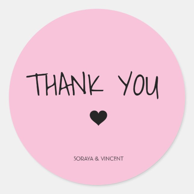 Thank you stickers (Front)