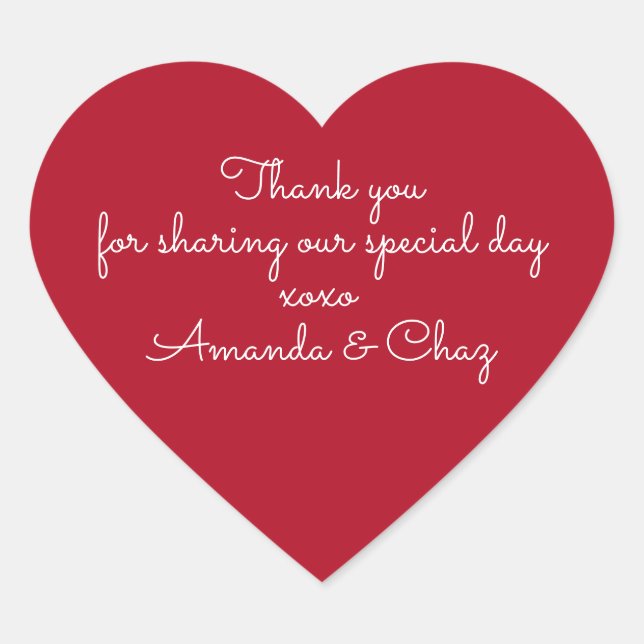 Thank you stickers (Front)