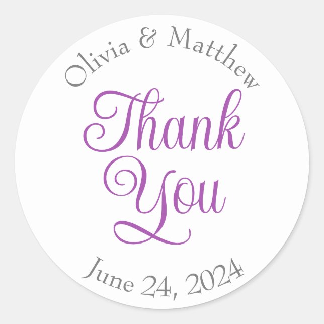 Thank you stickers (Front)