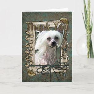 Thank You - Stone Paws - Chinese Crested - Kahlo Card