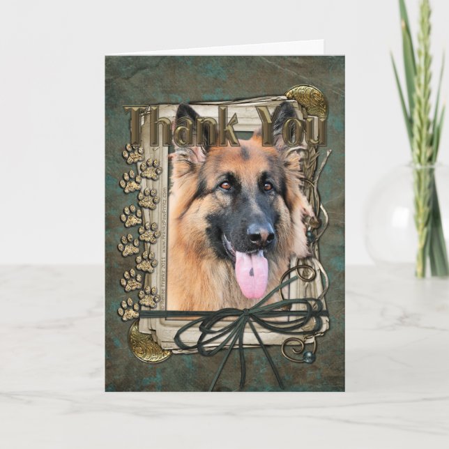 Thank You - Stone Paws - German Shepherd - Chance (Front)