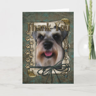 Thank You - Stone Paws - Schnauzer Card