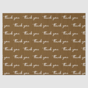  THANK YOU STYLISH SIMPLE MODERN PERSONALIZED  TISSUE PAPER