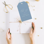 Thank You Stylish Something Blue Bridal Shower Gift Tags<br><div class="desc">This elegant thank you gift tags would make a wonderful addition to your bridal shower celebration! Easily add your own details by clicking on the "personalize" option.</div>