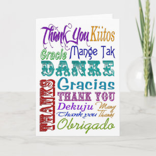 Thank you Subway Art in many languages