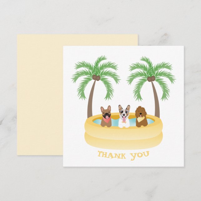 Thank You Summer Dogs Swimming Pool (Front/Back)