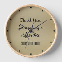 Thank You Sunday School Teacher