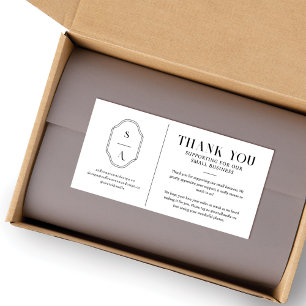 Thank you Supporting Our Small Business Monogram