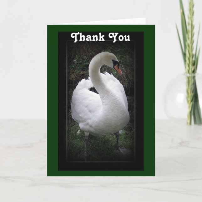 Thank you - swan card (Front)