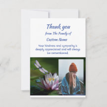 Thank You Sympathy Dragonfly Art