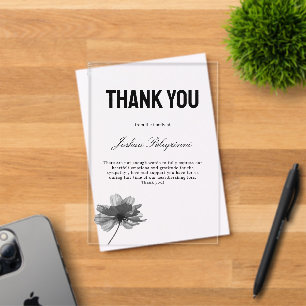 Thank You Sympathy Funeral Acrylic Invitations