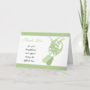 Thank You Sympathy, Loss of Military Serviceman