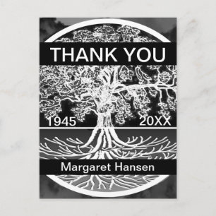 Thank You Sympathy Tree of Life Postcard