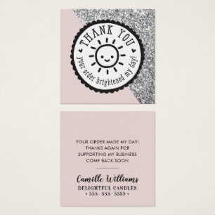 THANK YOU TAG your order brightened my day sun