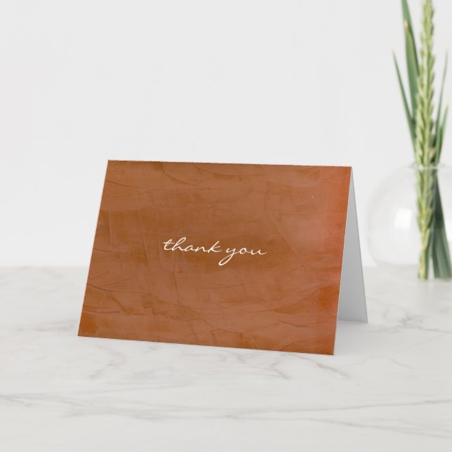 Thank You Tangerine Card (Front)