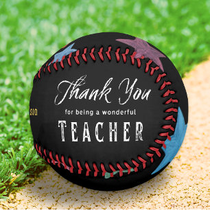 Thank You Teacher Appreciation Custom Name Softball