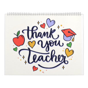 thank you teacher  calendar
