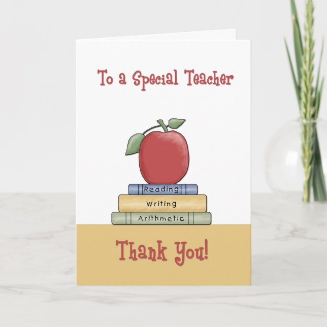 Thank You Teacher Card (Front)