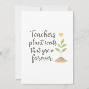 Thank you teacher card