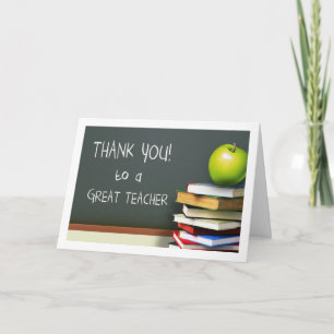 Thank you, Teacher Custom  Greeting Cards