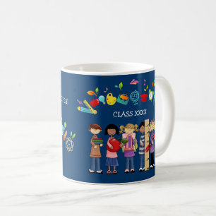 Thank You, Teacher. Custom Name Gift Mugs