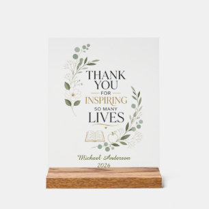 Thank You Teacher Custom Name Retirement Acrylic Sign